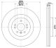 HELLA Bremsscheibe 8DD 355 126-321