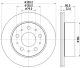 HELLA Bremsscheibe 8DD 355 125-291