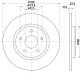 HELLA Bremsscheibe 8DD 355 125-311