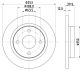 HELLA Bremsscheibe 8DD 355 126-611