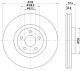 HELLA Bremsscheibe 8DD 355 126-701