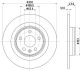 HELLA Bremsscheibe 8DD 355 126-991
