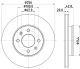 HELLA Bremsscheibe 8DD 355 130-001