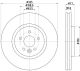 HELLA Bremsscheibe 8DD 355 133-841