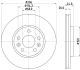 HELLA Bremsscheibe 8DD 355 131-871