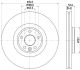 HELLA Bremsscheibe 8DD 355 131-961