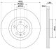 HELLA Bremsscheibe 8DD 355 132-011