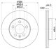 HELLA Bremsscheibe 8DD 355 132-091