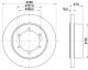 HELLA Bremsscheibe 8DD 355 134-881