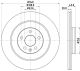 HELLA Bremsscheibe 8DD 355 132-071