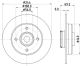 HELLA Bremsscheibe 8DD 355 132-161