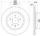 HELLA Bremsscheibe 8DD 355 132-181