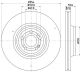 HELLA Bremsscheibe 8DD 355 132-221