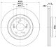 HELLA Bremsscheibe 8DD 355 132-241