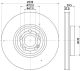 HELLA Bremsscheibe 8DD 355 132-331