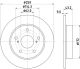 HELLA Bremsscheibe 8DD 355 132-491