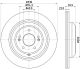 HELLA Bremsscheibe 8DD 355 132-661