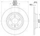 HELLA Bremsscheibe 8DD 355 132-701