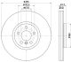 HELLA Bremsscheibe 8DD 355 133-111