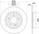 HELLA Bremsscheibe 8DD 355 133-061