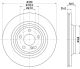 HELLA Bremsscheibe 8DD 355 133-251