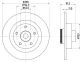 HELLA Bremsscheibe 8DD 355 133-651