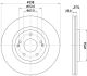 HELLA Bremsscheibe 8DD 355 134-171