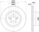 HELLA Bremsscheibe 8DD 355 134-221