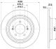 HELLA Bremsscheibe 8DD 355 134-291