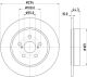 HELLA Bremsscheibe 8DD 355 134-411