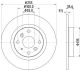 HELLA Bremsscheibe 8DD 355 134-831