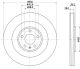 HELLA Bremsscheibe 8DD 355 134-851
