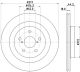 HELLA Bremsscheibe 8DD 355 134-961