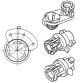 HELLA Halter, Stellelement-Leuchtweitenregulierung 8HG 183 586-001
