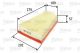 VALEO Luftfilter 585019