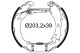VALEO Bremsbackensatz 554909