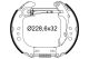 VALEO Bremsbackensatz 554948