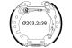 VALEO Bremsbackensatz 554988