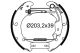 VALEO Bremsbackensatz 554991