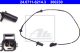 ATE Sensor, Raddrehzahl 24.0711-6214.3