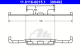 ATE Feder, Bremssattel 11.8116-0015.1