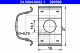 ATE Halter, Bremsschlauch 24.5004-0002.1