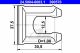 ATE Halter, Bremsschlauch 24.5004-0003.1