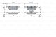 BOSCH Bremsbelagsatz, Scheibenbremse 0 986 424 021