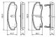 BOSCH Bremsbelagsatz, Scheibenbremse 0 986 424 299