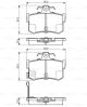 BOSCH Bremsbelagsatz, Scheibenbremse 0 986 424 568