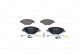 BOSCH Bremsbelagsatz, Scheibenbremse 0 986 424 582