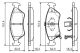 BOSCH Bremsbelagsatz, Scheibenbremse 0 986 424 725