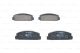 BOSCH Bremsbelagsatz, Scheibenbremse 0 986 424 817