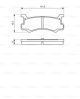 BOSCH Bremsbelagsatz, Scheibenbremse 0 986 460 080